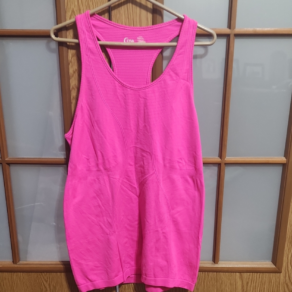 Zyia Pink Sleeveless Racerback Tank Top XL